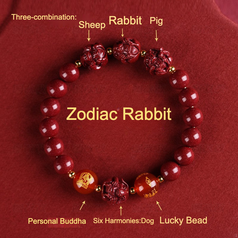 Cinnabar Zodiac Harmony Bracelet – Luck & Protection for 5 Signs