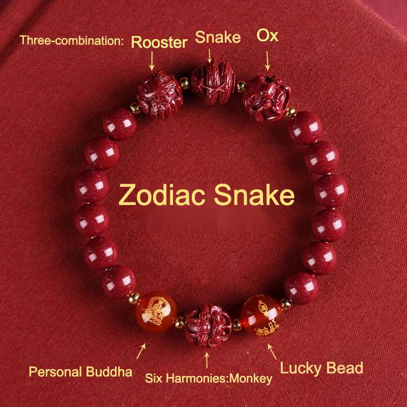Cinnabar Zodiac Harmony Bracelet – Luck & Protection for 5 Signs