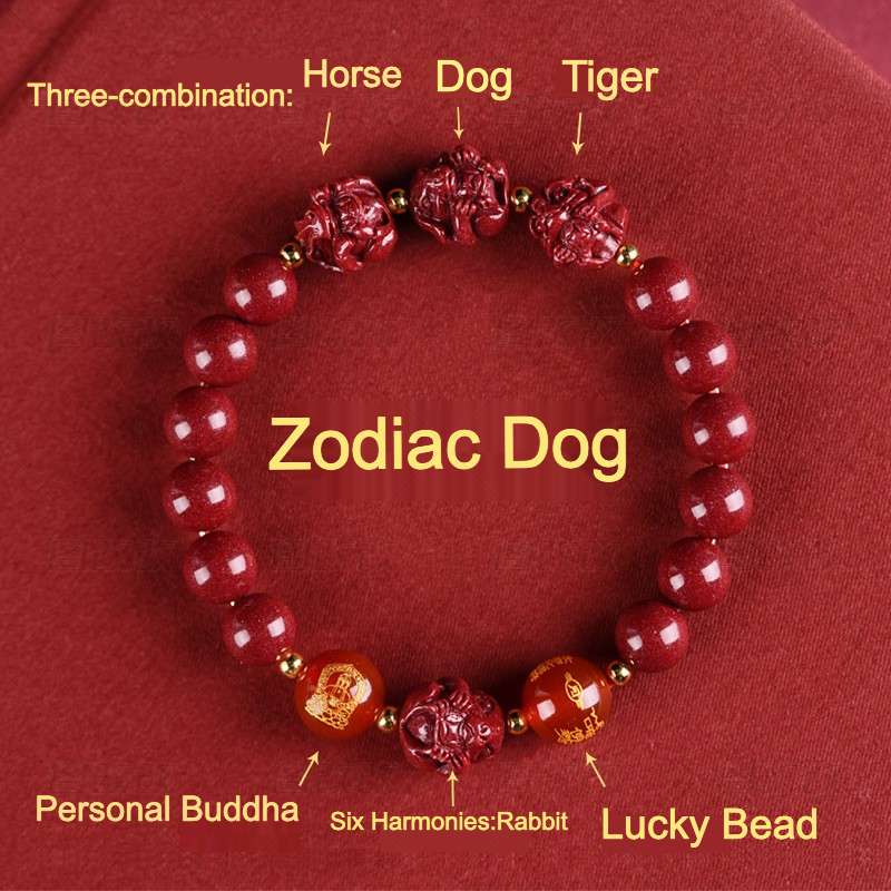 Cinnabar Zodiac Harmony Bracelet – Luck & Protection for 5 Signs