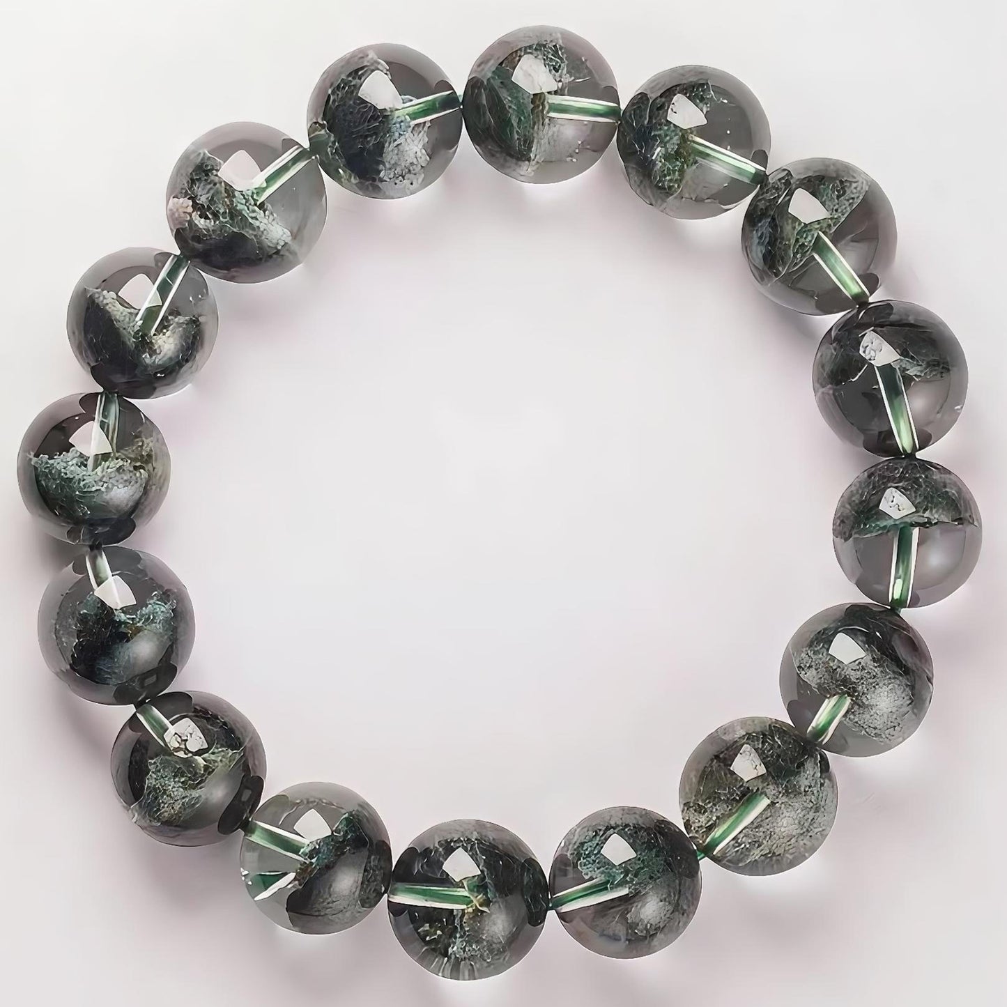 Green Phantom Quartz Bracelet – Wealth Manifestation Bowl