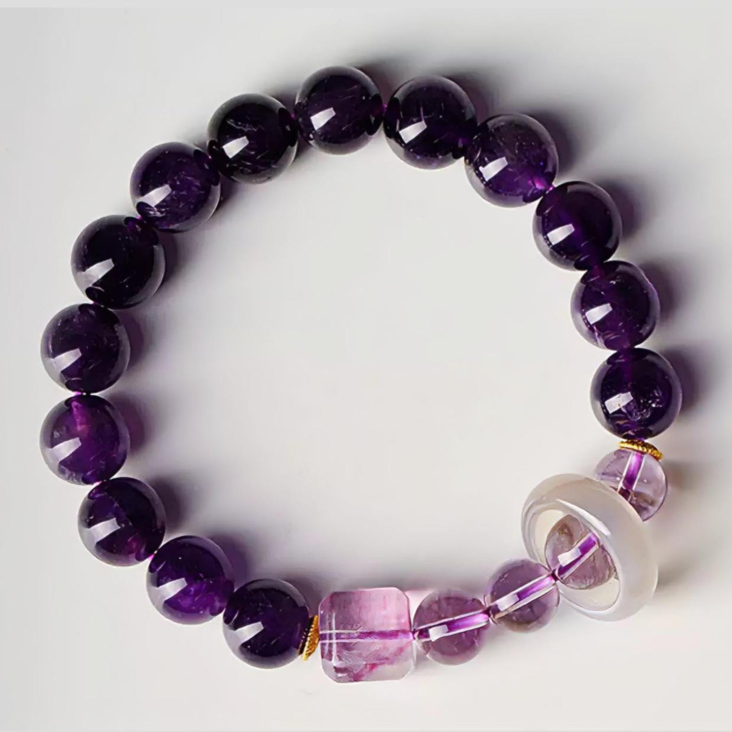 Royal Amethyst Abundance Bracelet — “Wealth Unleashed”