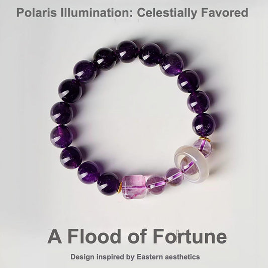 Royal Amethyst Abundance Bracelet — “Wealth Unleashed”