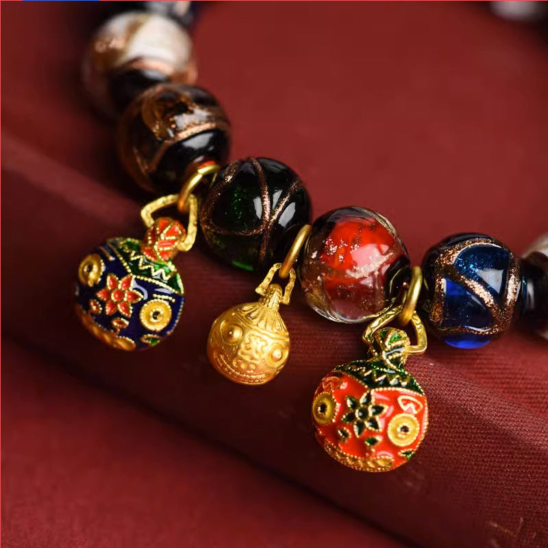 Blessing Bracelet – Incense Ash Glazed Beast Design