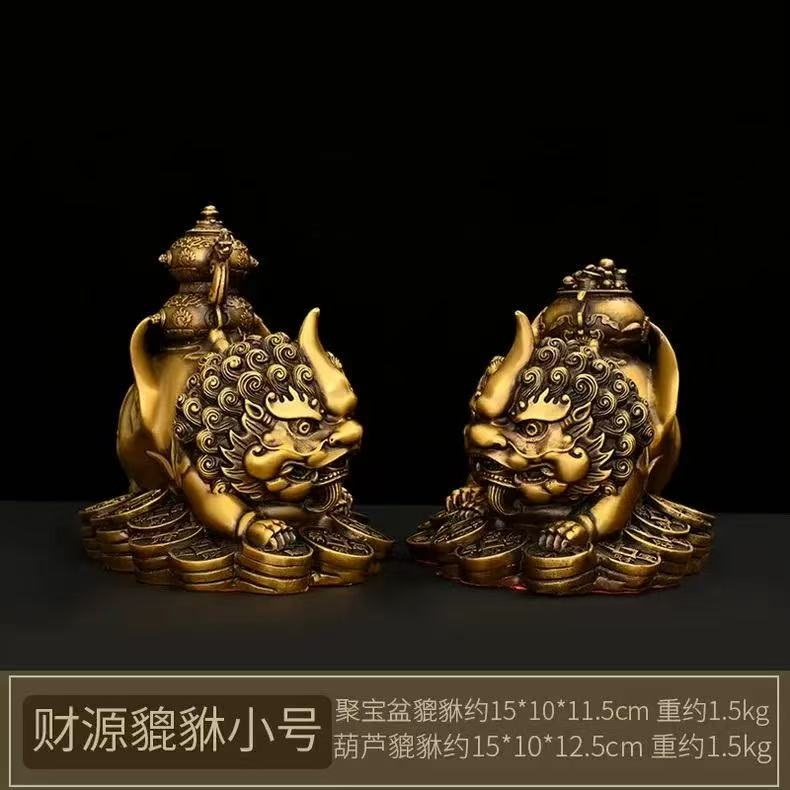 Bronze Pi Xiu Statue – Feng Shui Wealth & Protection Decor
