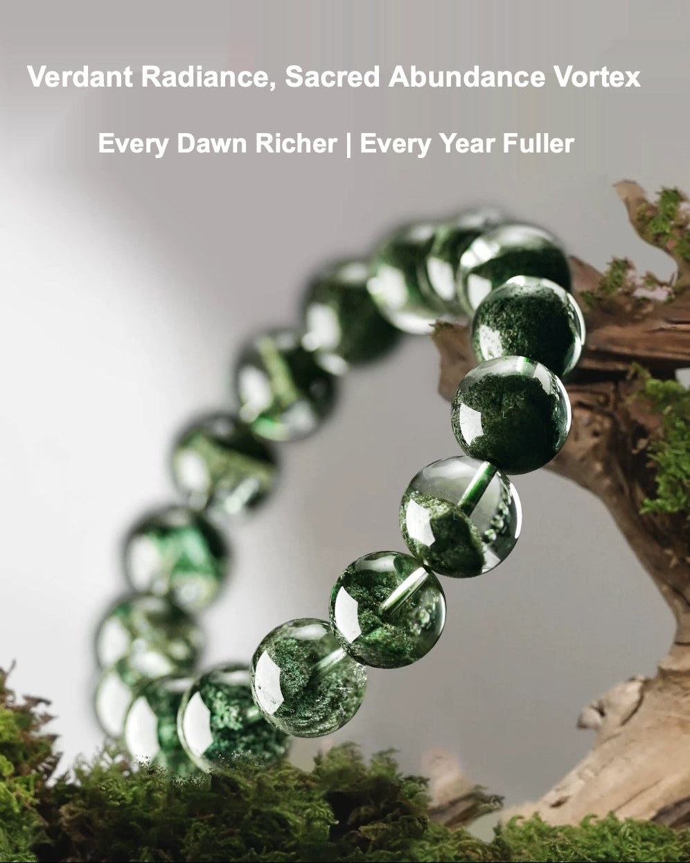 Green Phantom Quartz Bracelet – Wealth Manifestation Bowl