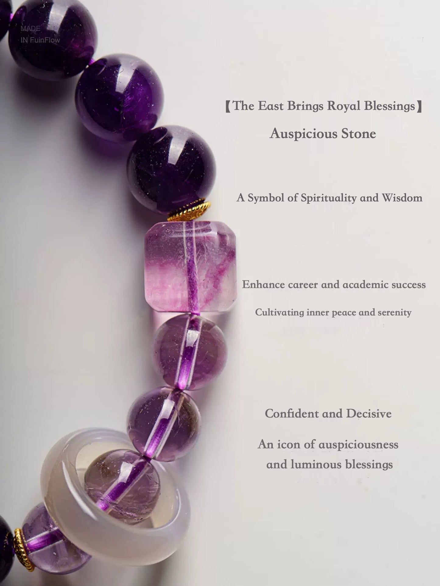Royal Amethyst Abundance Bracelet — “Wealth Unleashed”